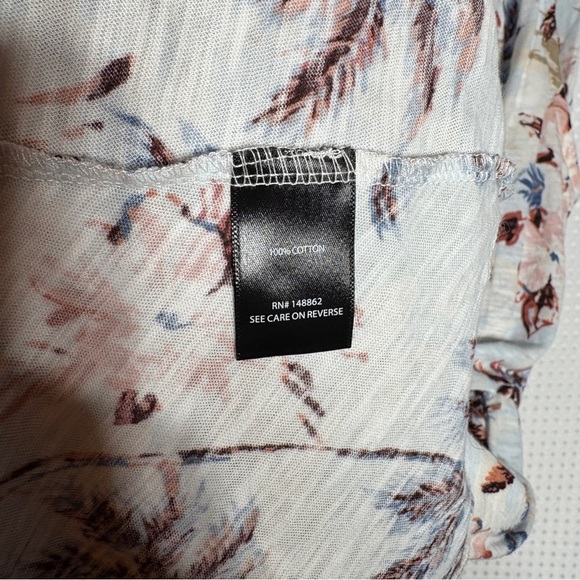 Torrid Mini Cotton Slub Tie Shoulder Beach Dress Tropical Size 2 - Picture 9 of 10